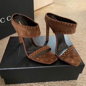 Yves Saint Laurent brown sandals
